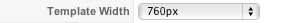 Adjusting the layout width paramters